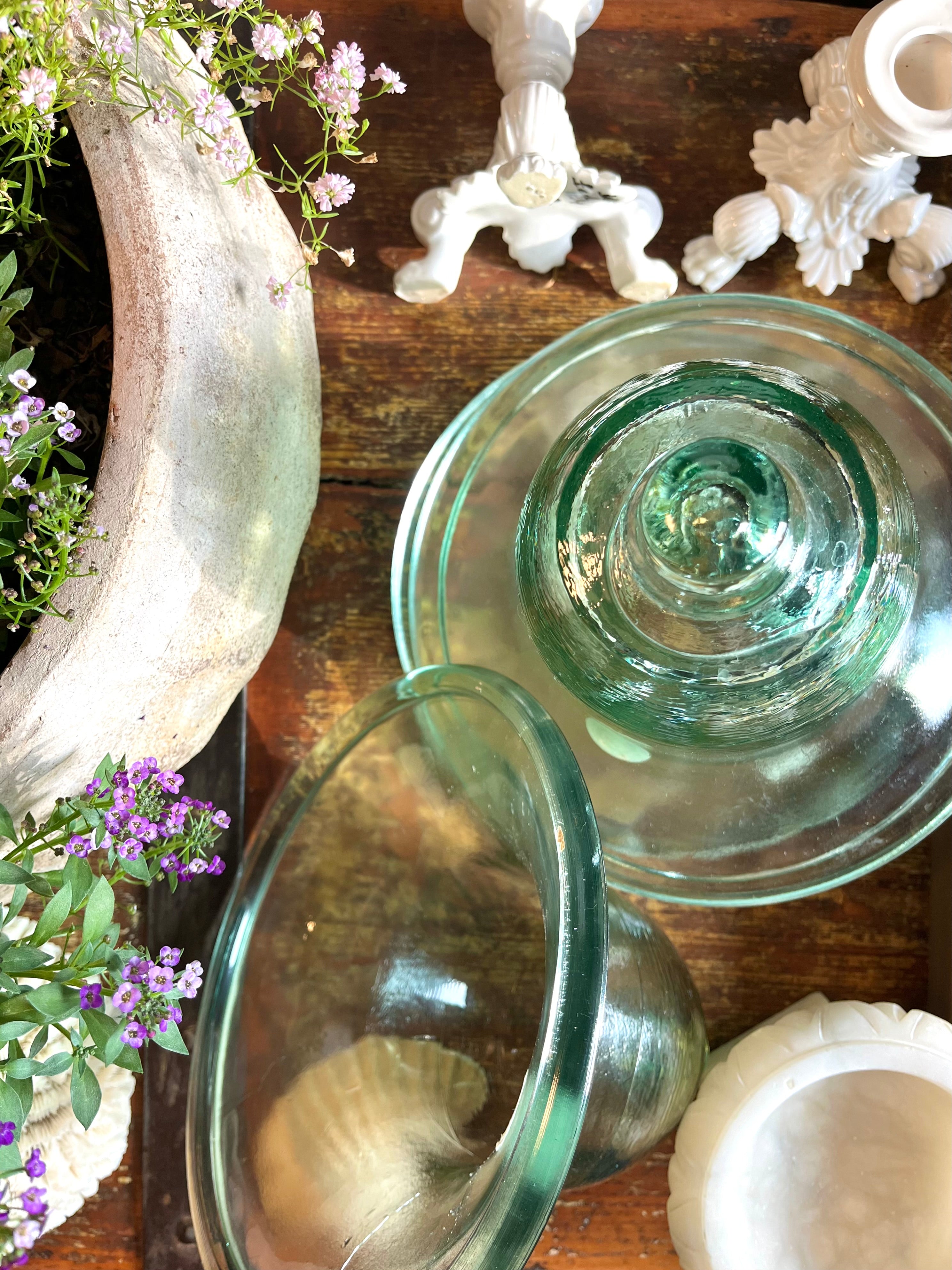 Vintage Glass Garden Cloche